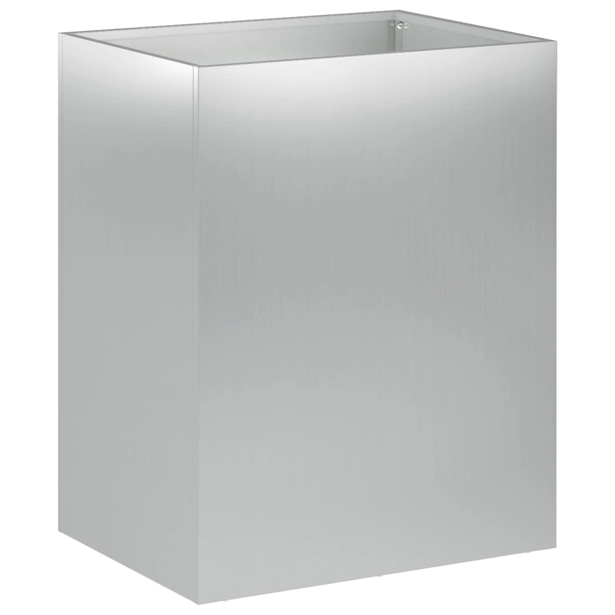 Vidaxl plantenbak 2 st zilver 40 x 30 x 40 cm gegalvaniseerd staal