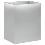 Vidaxl plantenbak 2 st zilver 40 x 30 x 40 cm gegalvaniseerd staal