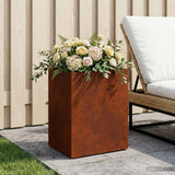 Vidaxl plantenbak roestkleurig 40 x 30 x 40 cm weervast staal