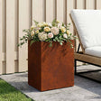 Vidaxl plantenbak roestkleurig 40 x 30 x 50 cm weervast staal