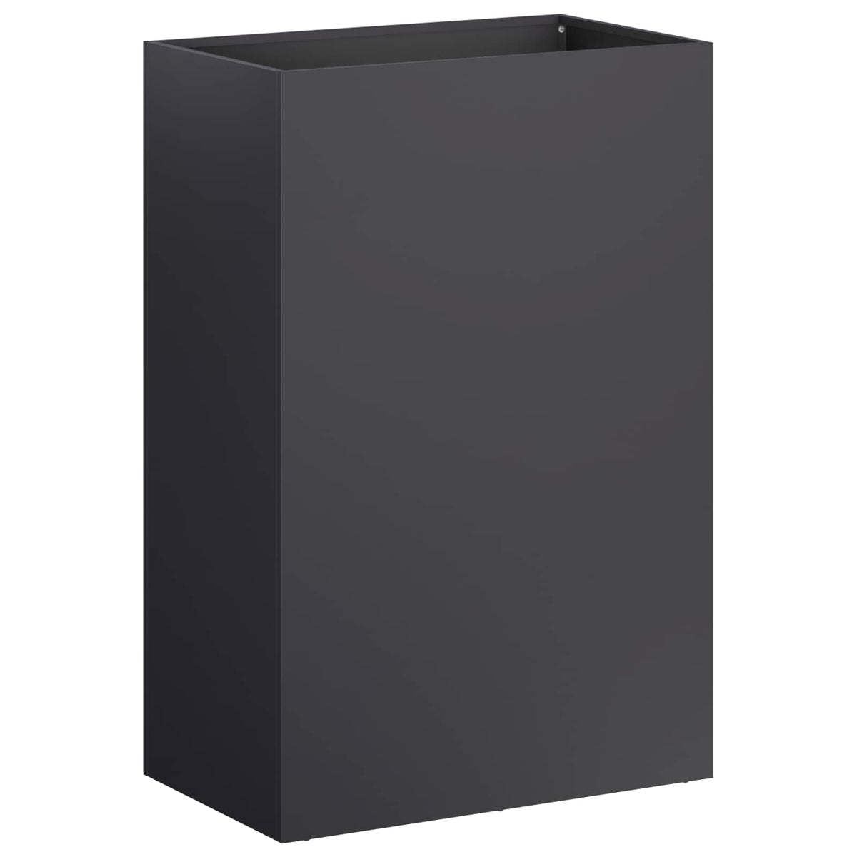 Vidaxl plantenbak 2 st zwart 40 x 30 x 75 cm koudgewalst staal