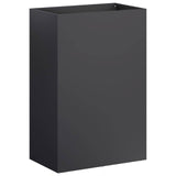 Vidaxl plantenbak 2 st zwart 40 x 30 x 75 cm koudgewalst staal