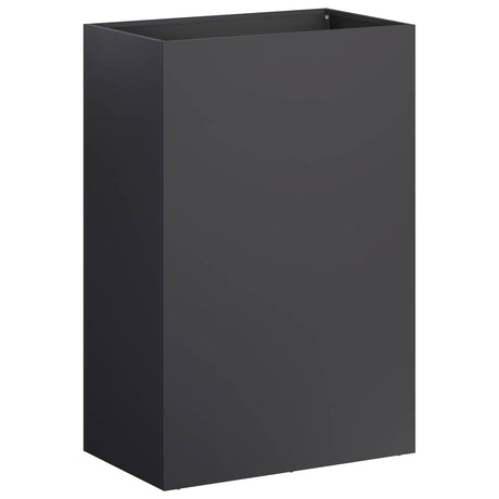 Vidaxl plantenbak 2 st zwart 40 x 30 x 75 cm koudgewalst staal