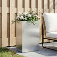Vidaxl plantenbak zilver 40 x 30 x 75 cm gegalvaniseerd staal