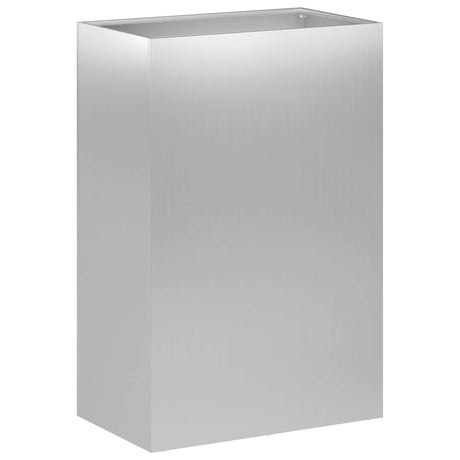 Vidaxl plantenbak 2 st zilver 40 x 30 x 75 cm gegalvaniseerd staal