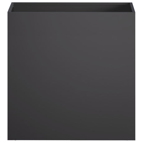 Vidaxl plantenbak zwart 50 x 30 x 40 cm koudgewalst staal