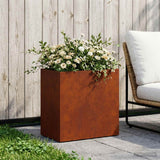 Vidaxl plantenbak roestkleurig 50 x 30 x 40 cm weervast staal