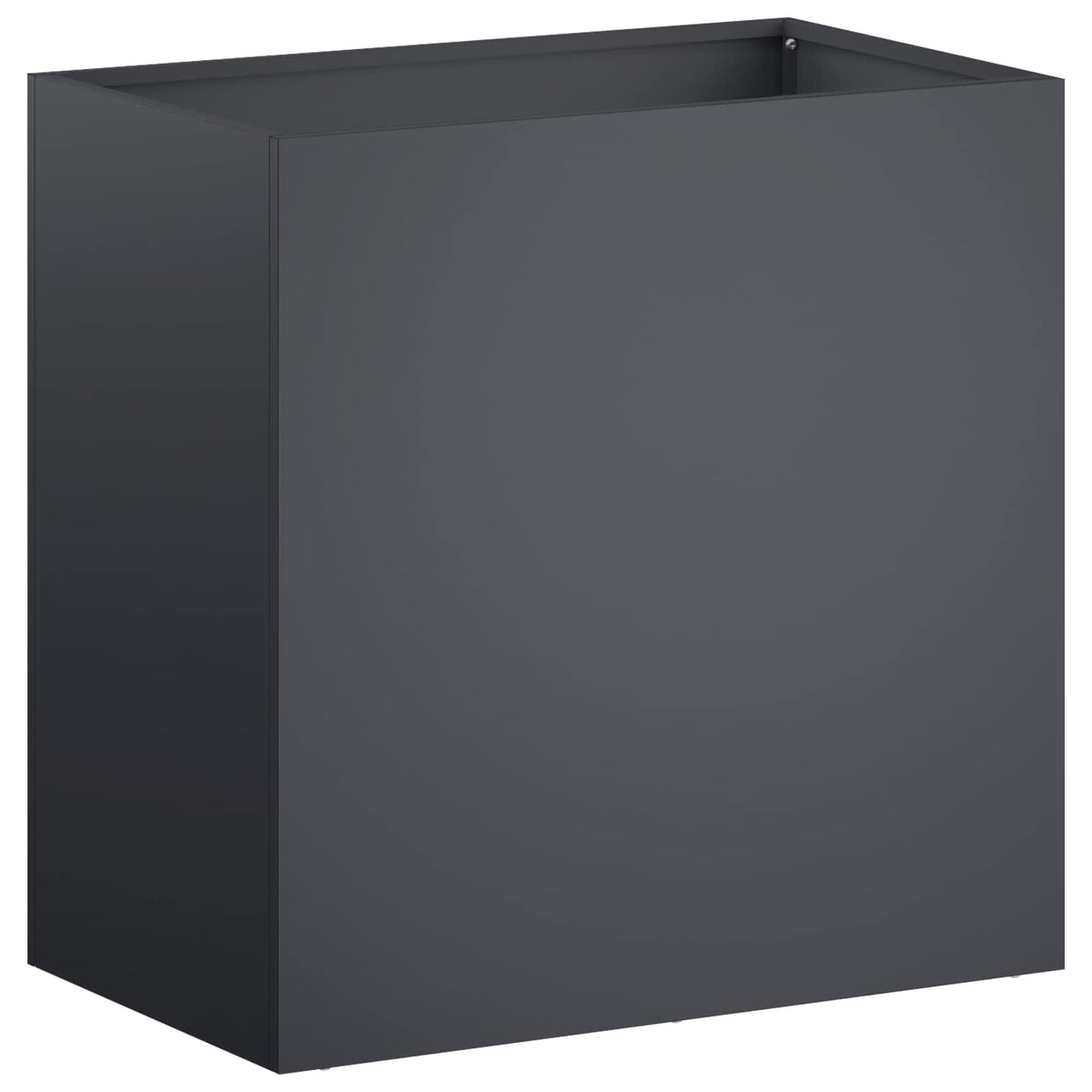 Vidaxl plantenbak 2 st antraciet 50 x 30 x 50 cm koudgewalst staal