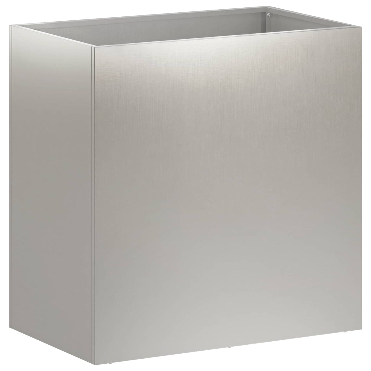 Vidaxl plantenbak 2 st zilver 50 x 30 x 50 cm roestvrij staal