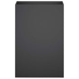 Vidaxl plantenbak zwart 50 x 30 x 75 cm koudgewalst staal