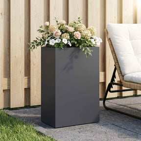Vidaxl plantenbak antraciet 50 x 30 x 75 cm koudgewalst staal