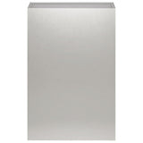 Vidaxl plantenbak zilver 50 x 30 x 75 cm roestvrij staal