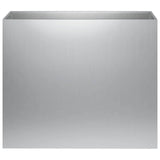 Vidaxl plantenbak zilver 60 x 30 x 40 cm gegalvaniseerd staal