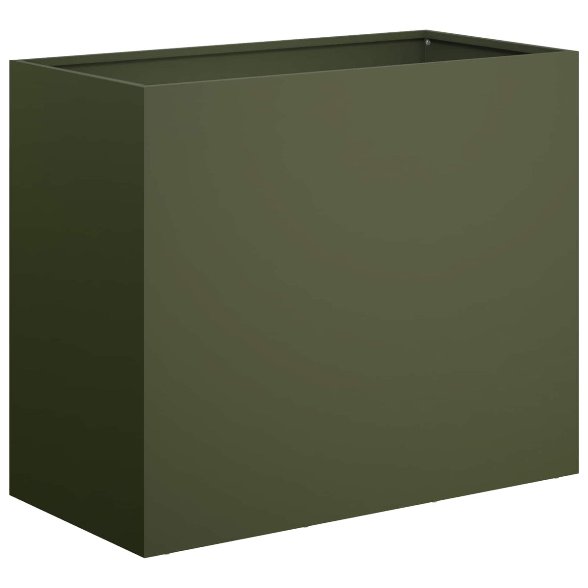 Vidaxl plantenbak olijfgroen 60 x 30 x 50 cm koudgewalst staal
