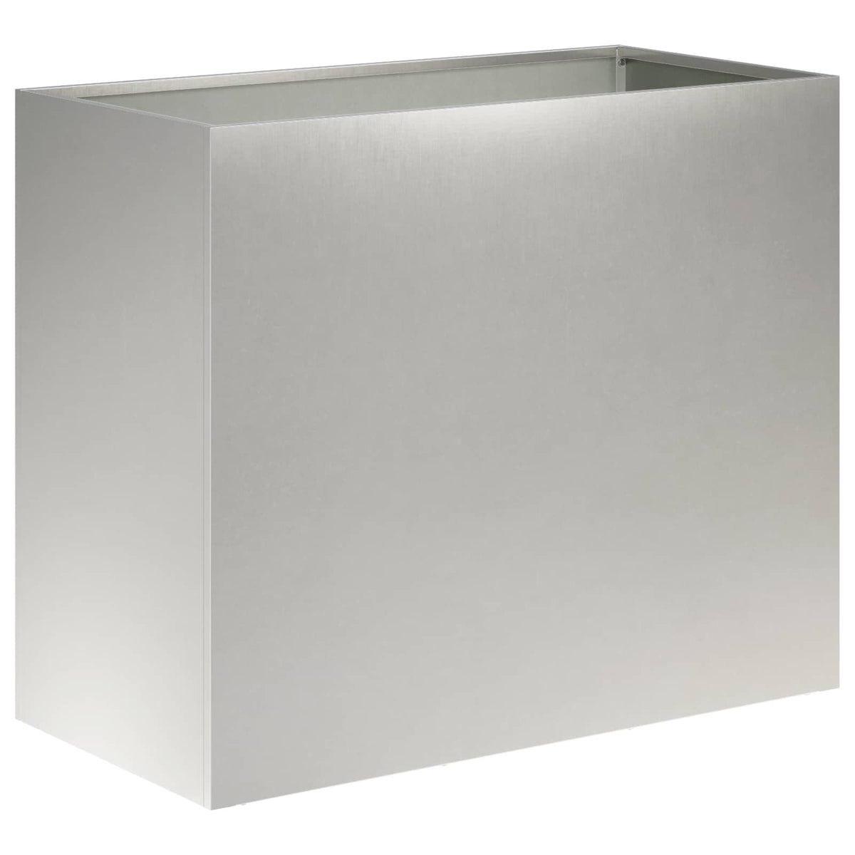 Vidaxl plantenbak zilver 60 x 30 x 50 cm roestvrij staal