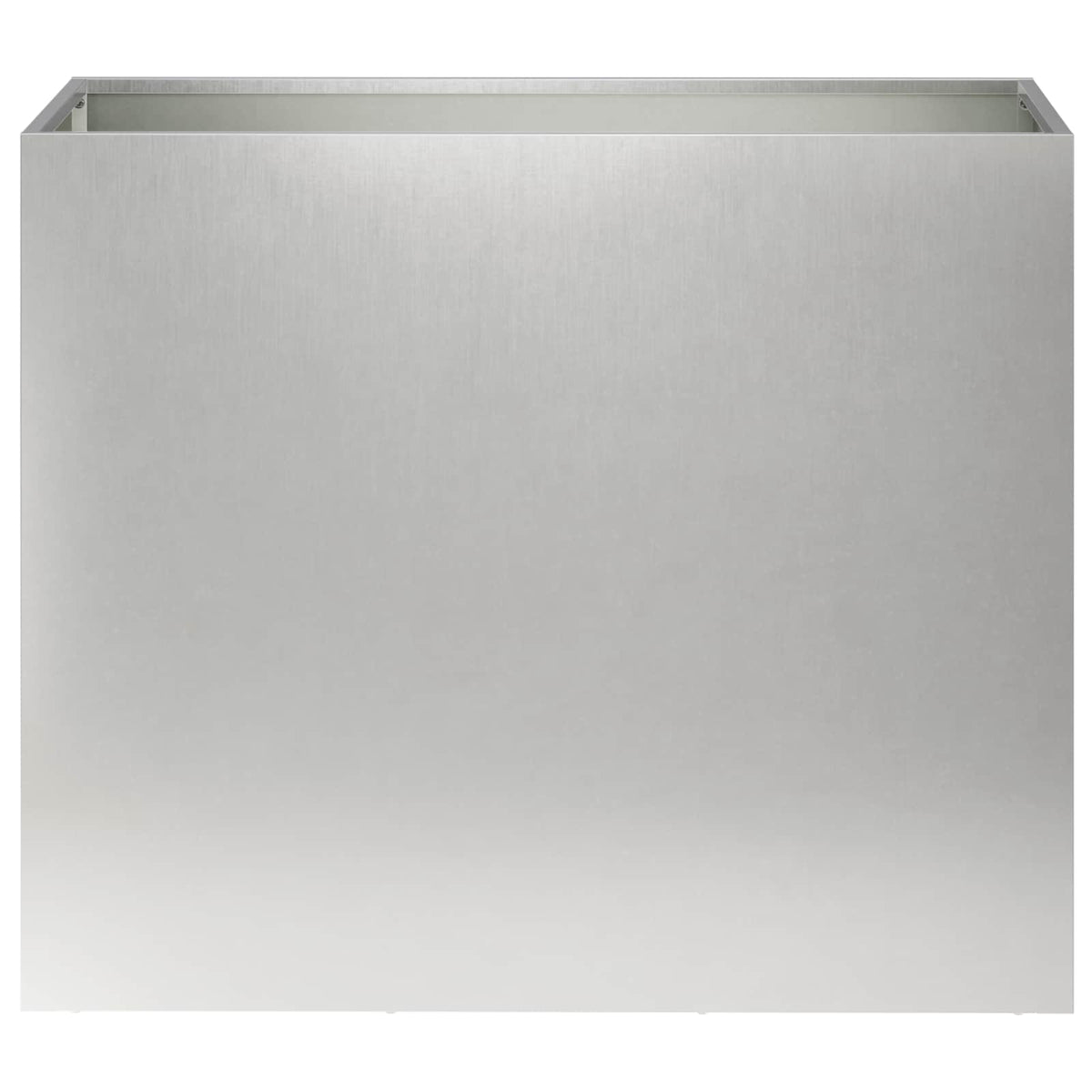 Vidaxl plantenbak zilver 60 x 30 x 50 cm roestvrij staal