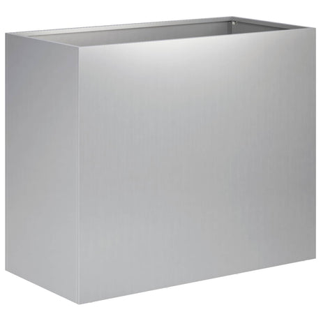 Vidaxl plantenbak zilver 60 x 30 x 50 cm gegalvaniseerd staal