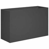 Vidaxl plantenbak zwart 80 x 30 x 40 cm koudgewalst staal