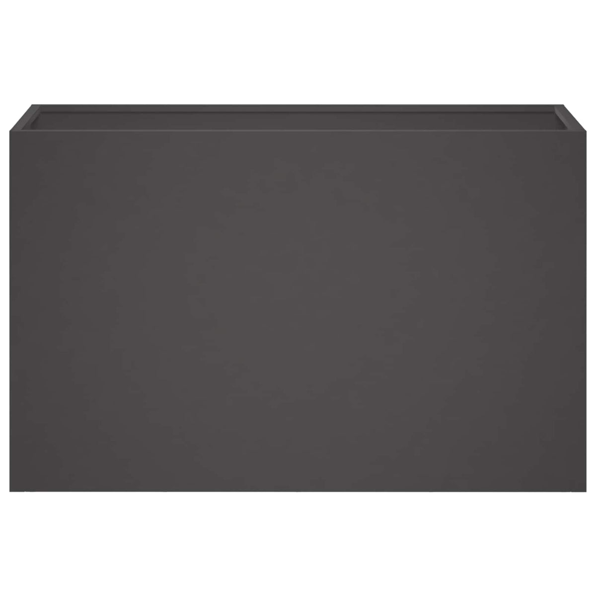 Vidaxl plantenbak zwart 80 x 30 x 40 cm koudgewalst staal