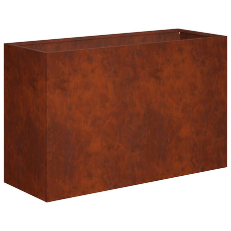 Vidaxl plantenbak roestkleurig 80 x 30 x 40 cm weervast staal
