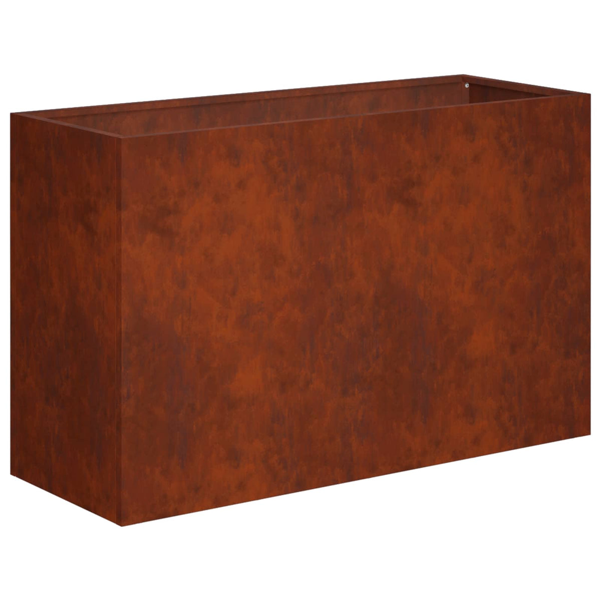 Vidaxl plantenbak roestkleurig 80 x 30 x 50 cm weervast staal
