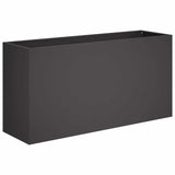 Vidaxl plantenbak zwart 100 x 30 x 40 cm koudgewalst staal
