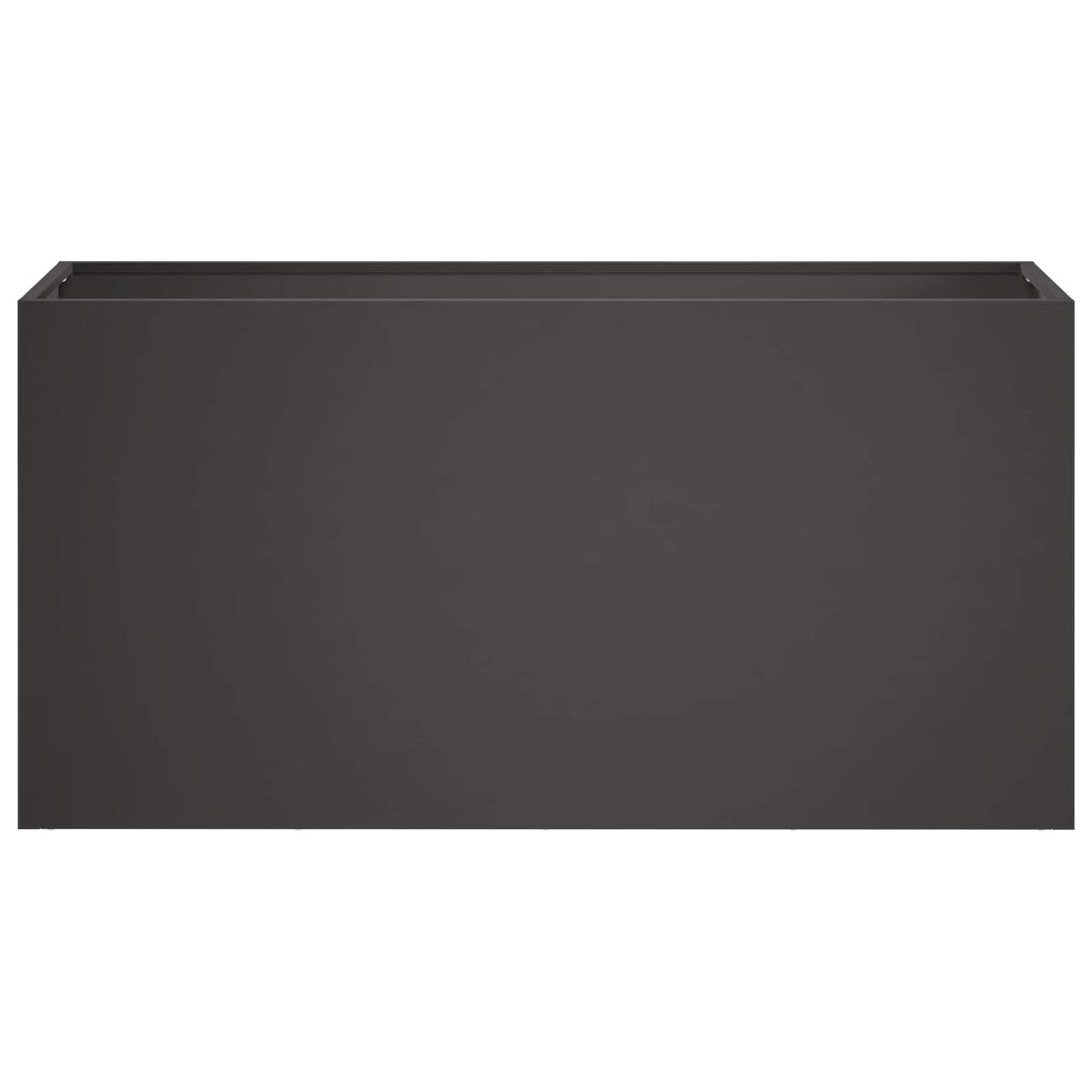 Vidaxl plantenbak zwart 100 x 30 x 40 cm koudgewalst staal
