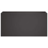 Vidaxl plantenbak zwart 100 x 30 x 40 cm koudgewalst staal