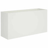 Vidaxl plantenbak wit 100 x 30 x 40 cm koudgewalst staal