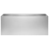 Vidaxl plantenbak zilver 100 x 30 x 50 cm gegalvaniseerd staal