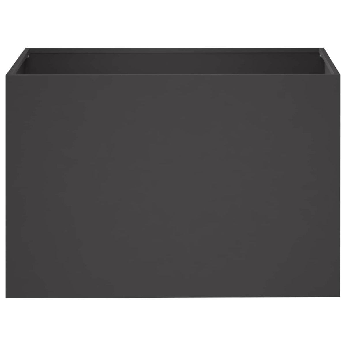 Vidaxl plantenbak zwart 50 x 40 x 40 cm koudgewalst staal
