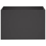 Vidaxl plantenbak zwart 50 x 40 x 40 cm koudgewalst staal