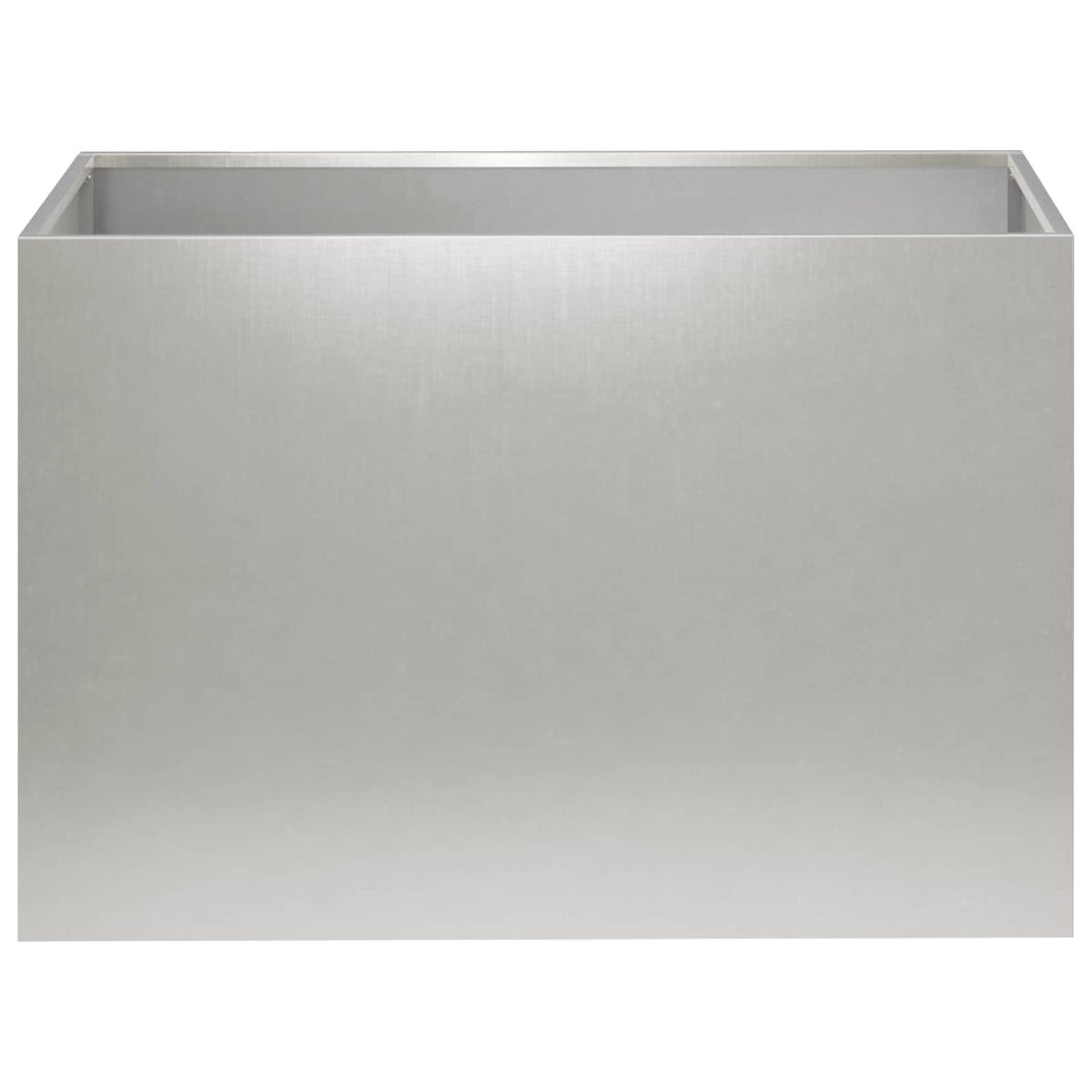 Vidaxl plantenbak zilver 50 x 40 x 40 cm roestvrij staal