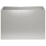 Vidaxl plantenbak zilver 50 x 40 x 40 cm roestvrij staal