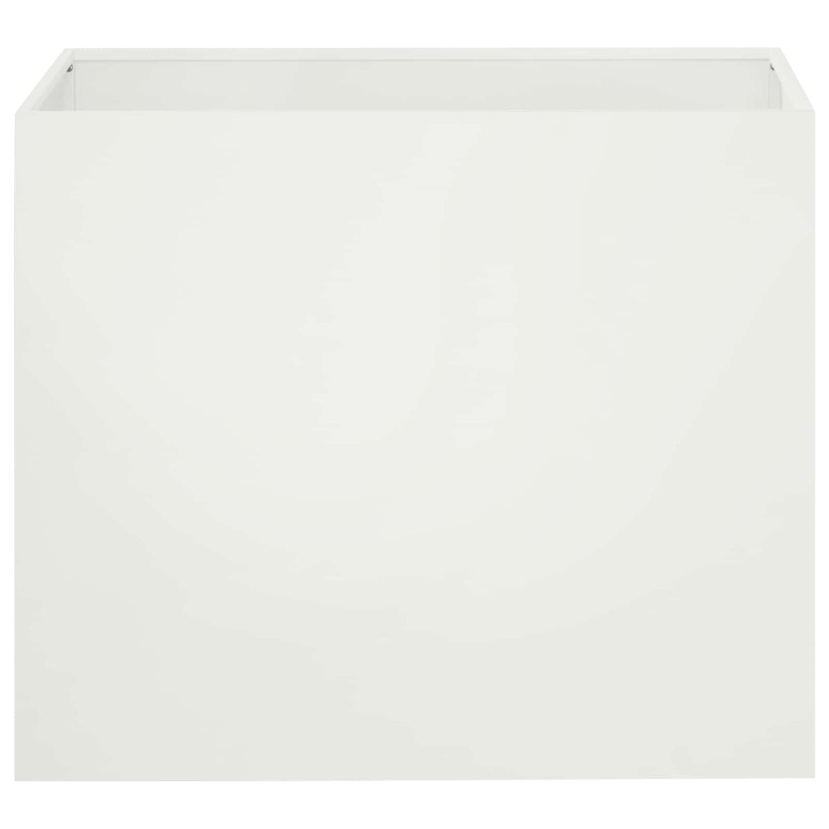 Vidaxl plantenbak wit 50 x 40 x 50 cm koudgewalst staal