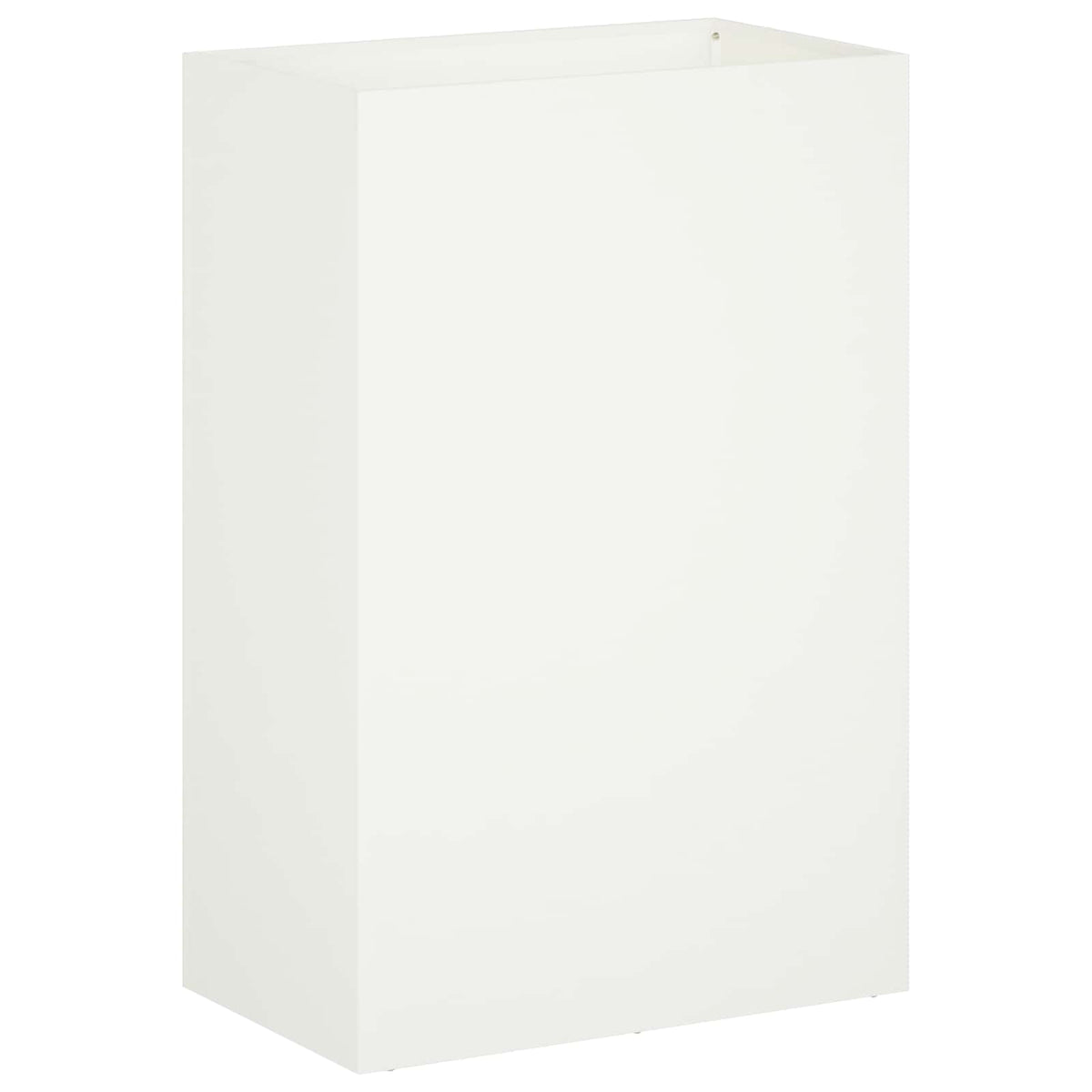 Vidaxl plantenbak 2 st wit 50 x 40 x 75 cm koudgewalst staal