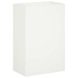 Vidaxl plantenbak 2 st wit 50 x 40 x 75 cm koudgewalst staal