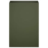Vidaxl plantenbak olijfgroen 50 x 40 x 75 cm koudgewalst staal