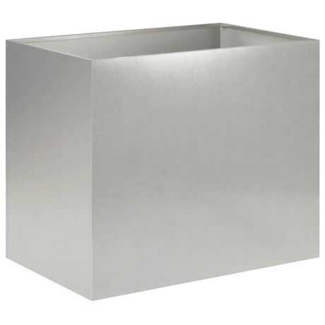 Vidaxl plantenbak zilver 60 x 40 x 50 cm roestvrij staal
