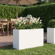 Vidaxl plantenbak wit 80 x 40 x 50 cm koudgewalst staal
