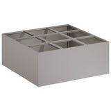 Vidaxl plantenbak roestkleurig 100 x 100 x 40 cm weervast staal