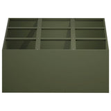 Vidaxl plantenbak olijfgroen 100 x 100 x 50 cm koudgewalst staal