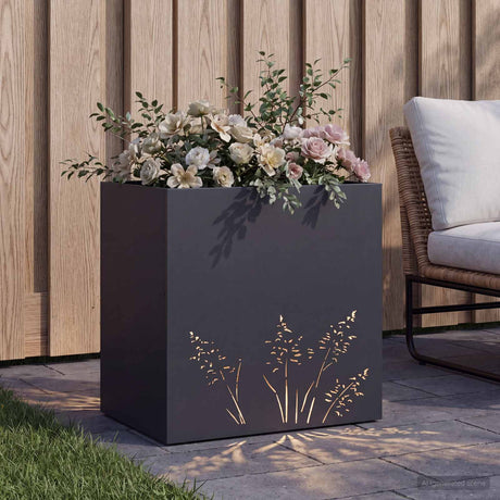 Vidaxl plantenbak antraciet 50 x 30 x 49 cm koudgewalst staal