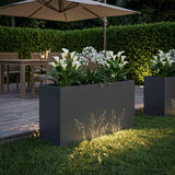 Vidaxl plantenbak antraciet 100 x 30 x 49 cm koudgewalst staal