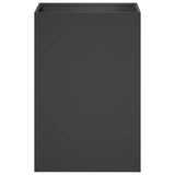 Vidaxl plantenbak zwart 40 x 40 x 60 cm koudgewalst staal
