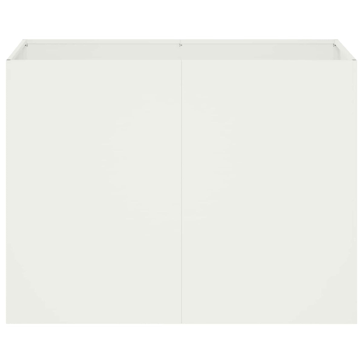 Vidaxl plantenbak wit 80 x 40 x 60 cm koudgewalst staal