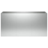 Vidaxl plantenbak zilver 120 x 40 x 60 cm gegalvaniseerd staal