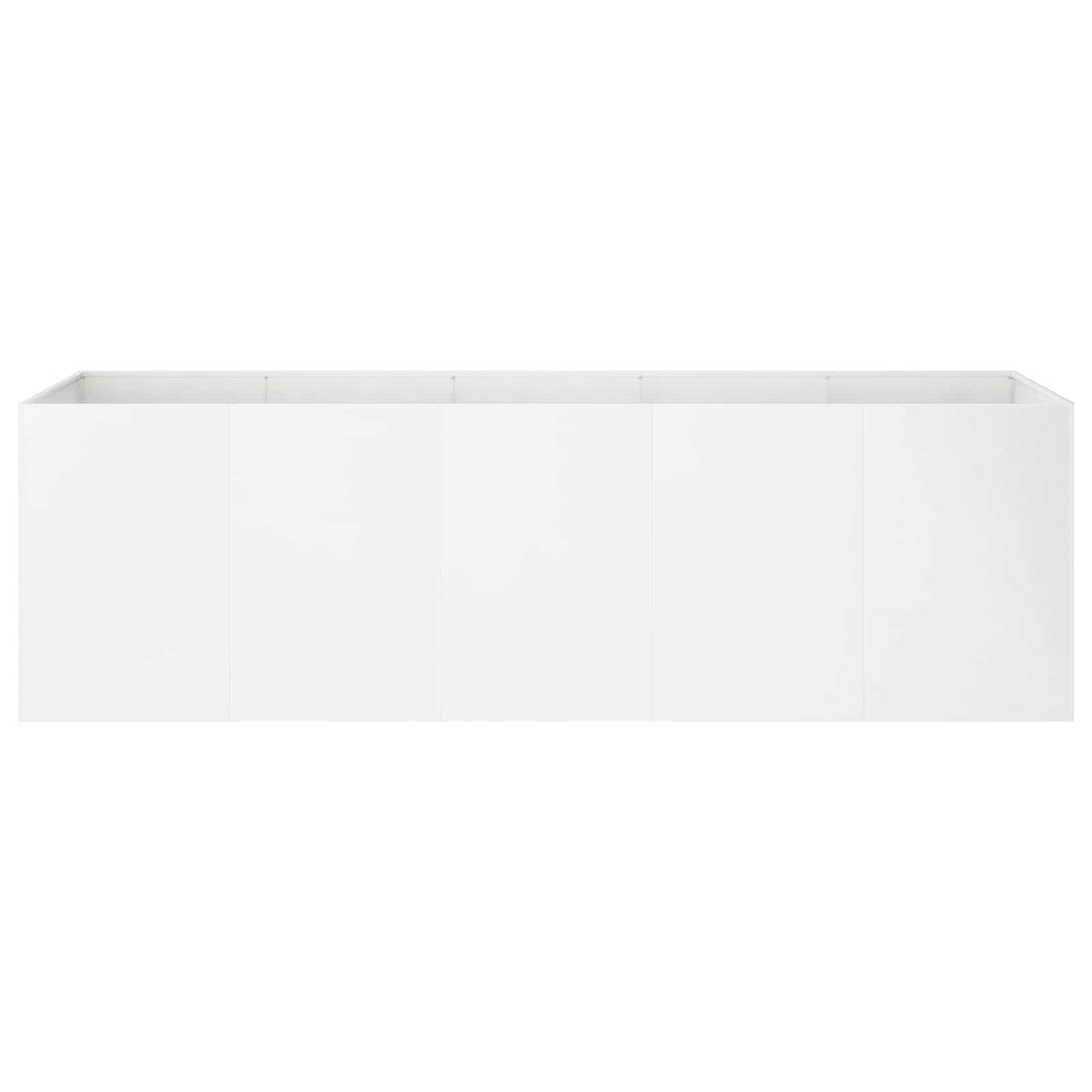 Vidaxl plantenbak wit 200 x 40 x 60 cm koudgewalst staal