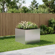 Vidaxl plantenbak zilver 80 x 80 x 60 cm gegalvaniseerd staal