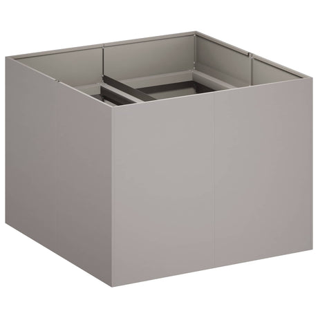 Vidaxl plantenbak roestkleurig 80 x 80 x 60 cm weervast staal